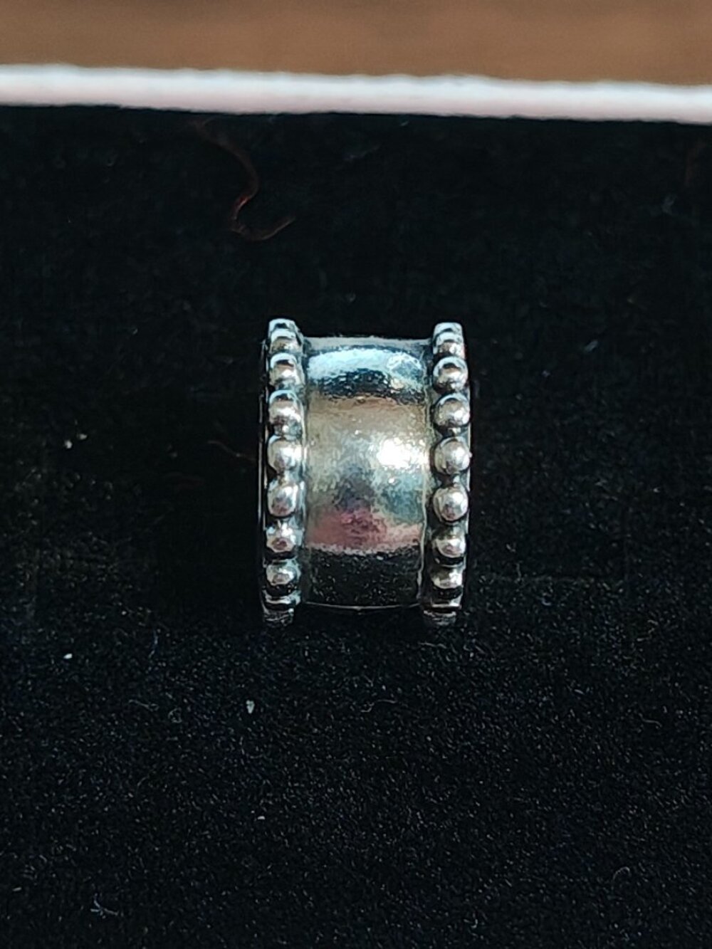 Authentic Retired Pandora Retired Beveled Silver Clip Charm 790267